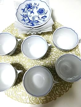 チェコ　カールスバード　ブルーオニオン　コーヒー・ティーセット　ボヘミア Amazon | 管理Wボヘミア チェコ製 カールスバード ブルー